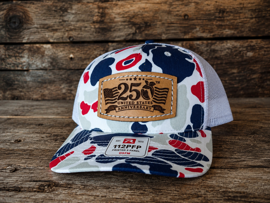 Americana Duck Camo/White Florida Tradition 250th America Patch 112PFP