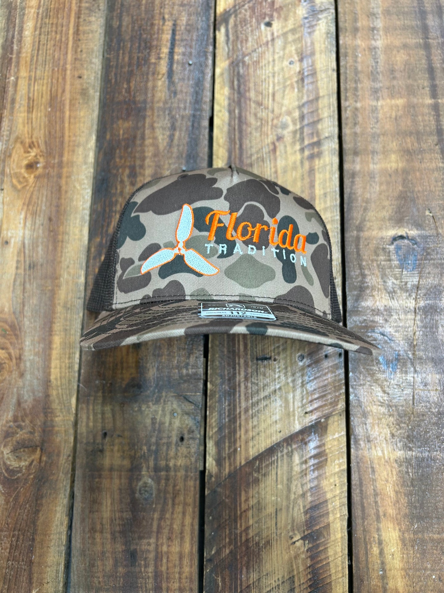 Camo/Brown Orange FL Tradition Airboat Prop 112