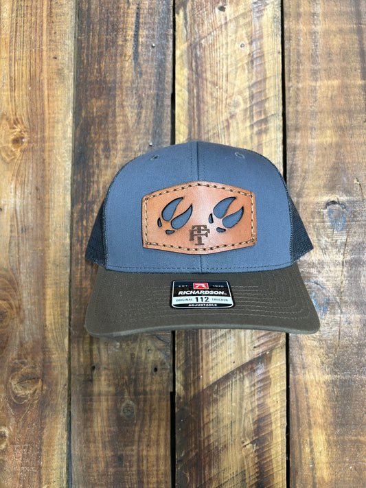 Hog Tracks Gun Metal/Chocolate Chip 112FPT Leather Patch